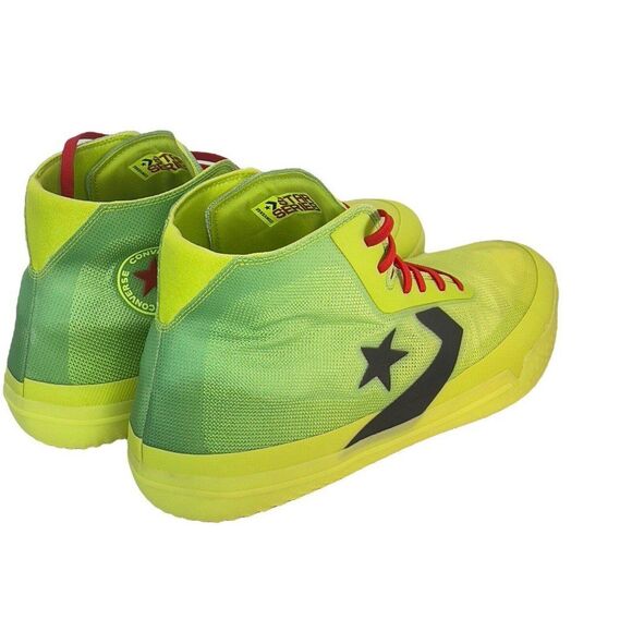 Converse All Star Pro BB Hi Grimshaw M Sz 18 “Grinch” 166322C Shoes - Picture 5 of 9